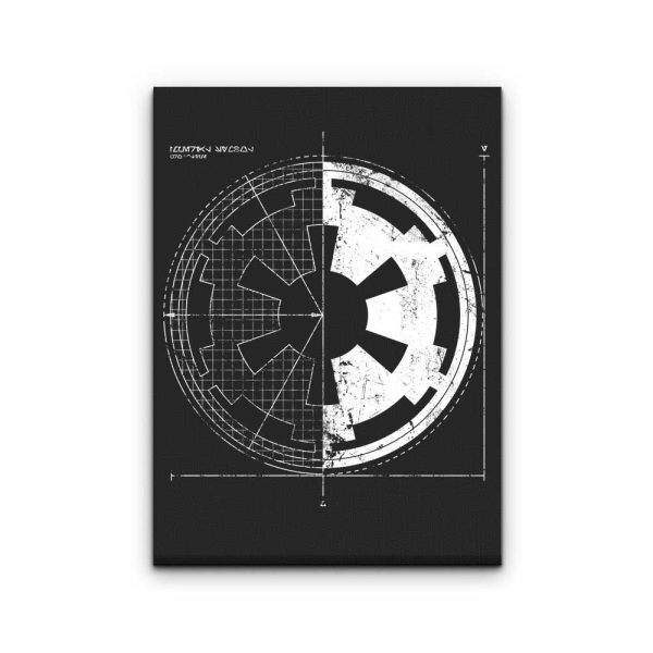 Empire Blueprint - Canvas Print For Discount