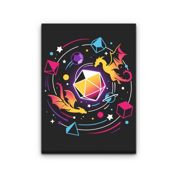 Dragon Dice Solar System - Canvas Print on Sale