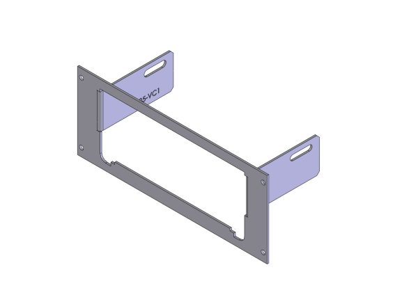 Havis C-EB35-VC1-1P 1-Piece Equipment Mounting Bracket, 3.5  Mounting Space, Fits Code 3  Public Safety Equip. 3600 Series V-Con Online now