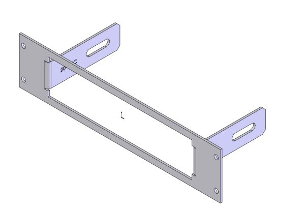 Havis C-EB20-SMC-1P 1-Piece Equipment Mounting Bracket, 2  Mounting Space, Fits Federal Signal SMC-1 Model 330102, SMC-3 Model 330103, SMC-5 Model 331102, SMC-16 Model 330132, SMC-56 Model 331112 Online Sale