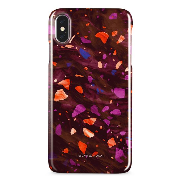 Paprika Terrazzo Gem Custom - iPhone XS Max Case on Sale - Image 2